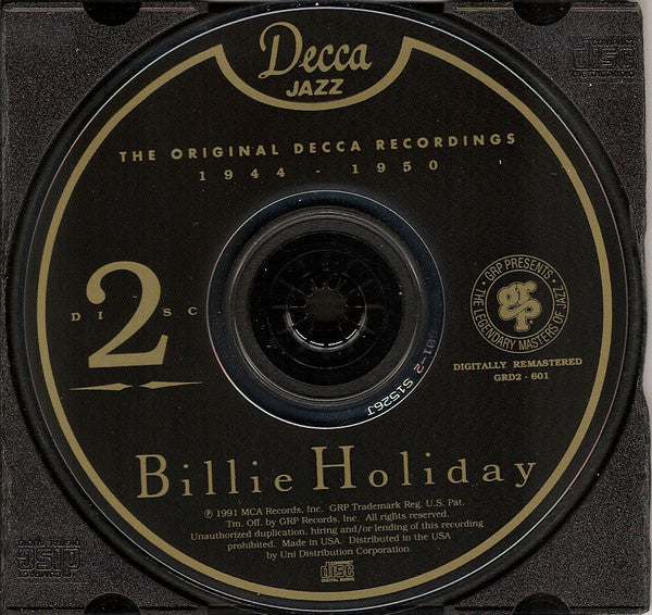 Billie Holiday : The Complete Decca Recordings (2xCD, Comp, RM)