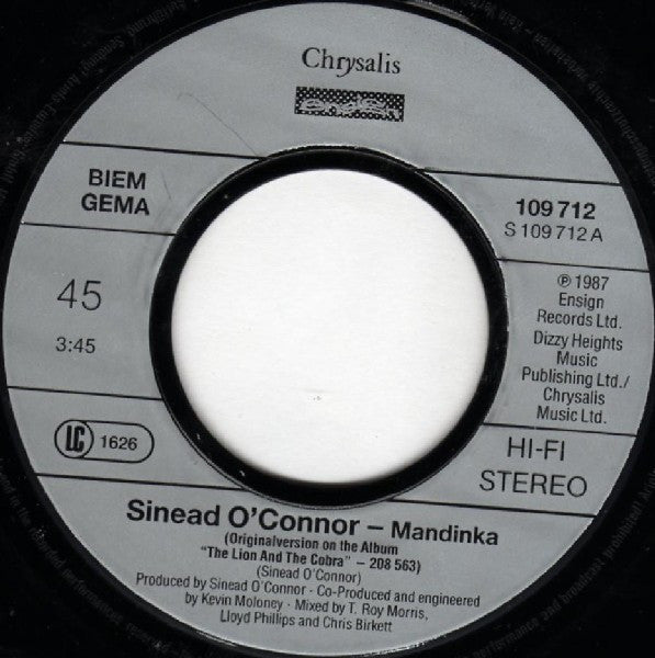 Sinéad O&#39;Connor : Mandinka (7&quot;, Single)
