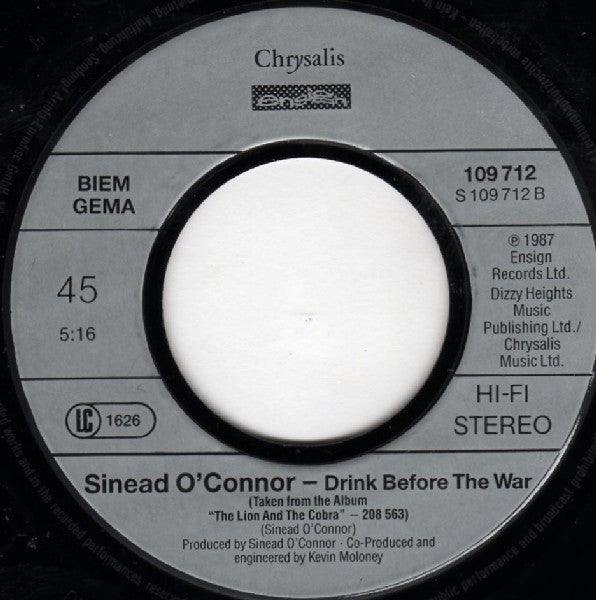 Sinéad O&#39;Connor : Mandinka (7&quot;, Single)
