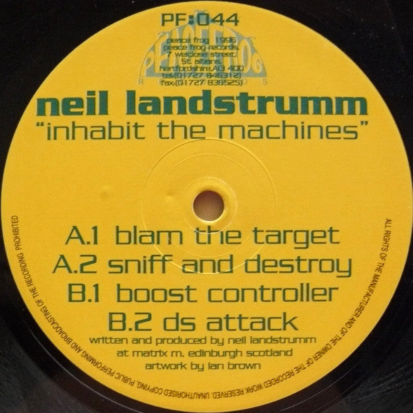 Neil Landstrumm : Inhabit The Machines (12&quot;)