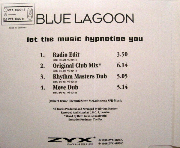 Blue Lagoon : Let The Music Hypnotise You (CD, Maxi)