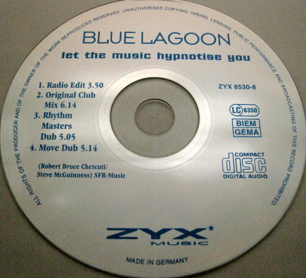Blue Lagoon : Let The Music Hypnotise You (CD, Maxi)
