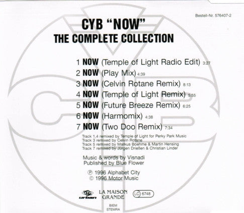 C*Y*B : Now (The Complete Collection) (CD, Maxi)