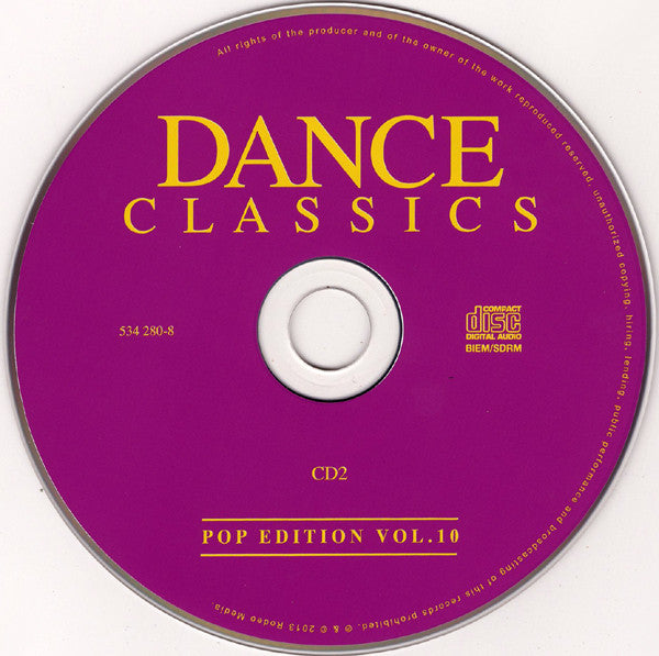 Various : Dance Classics - Pop Edition Vol. 10 (2xCD, Comp)