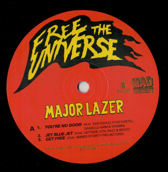Major Lazer : Free The Universe (2xLP, Album + CD, Album)