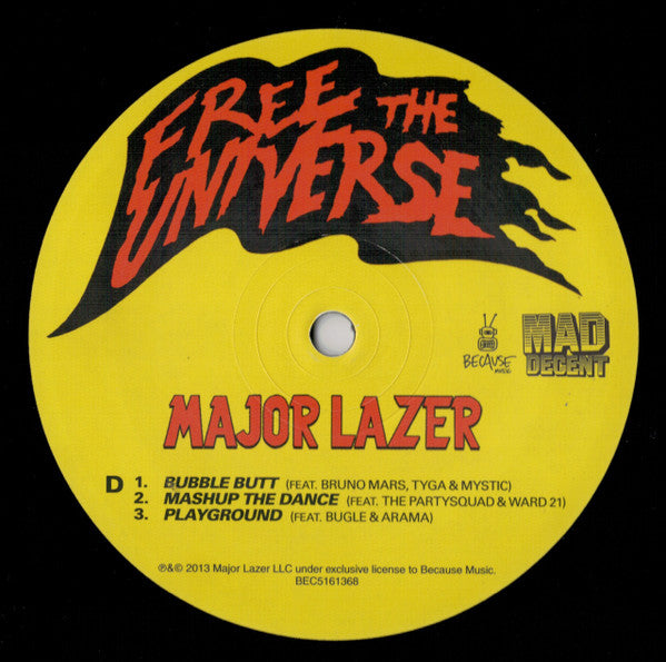 Major Lazer : Free The Universe (2xLP, Album + CD, Album)