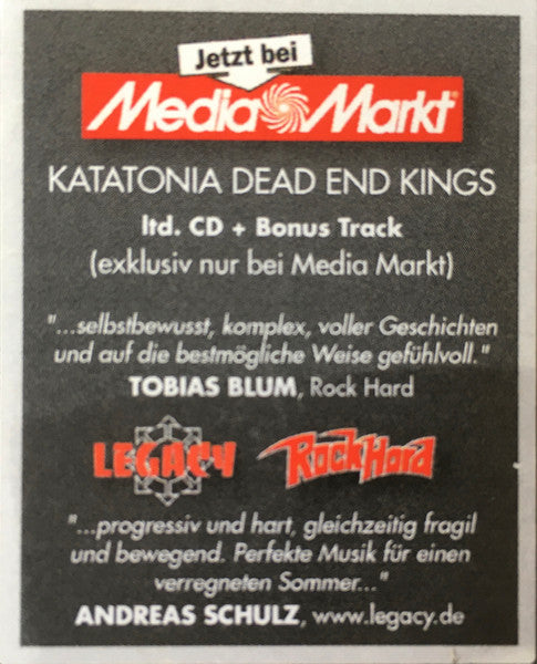Katatonia : Dead End Kings (CD, Album, Ltd)