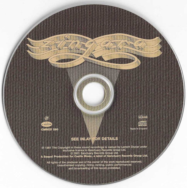 Zingara : Zingara (CD, Album, RE)