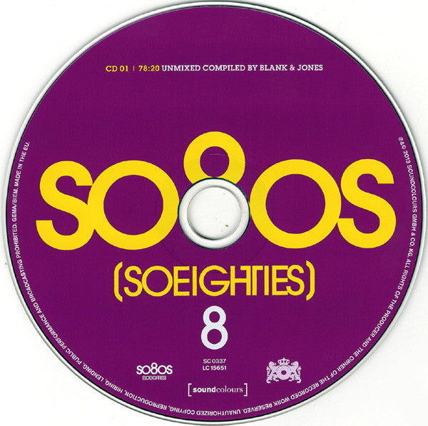 Blank &amp; Jones : So80s (Soeighties) 8 (3xCD, Comp)