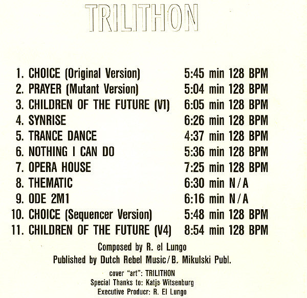 Trilithon : Trance Dance 128 (CD, Album)