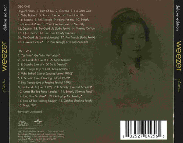 Weezer : Pinkerton (2xCD, Album, Dlx, RE, RM)