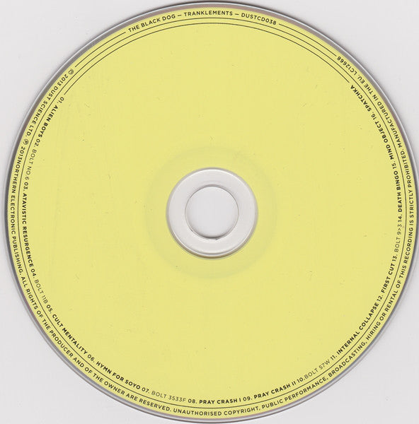The Black Dog : Tranklements (CD, Album)