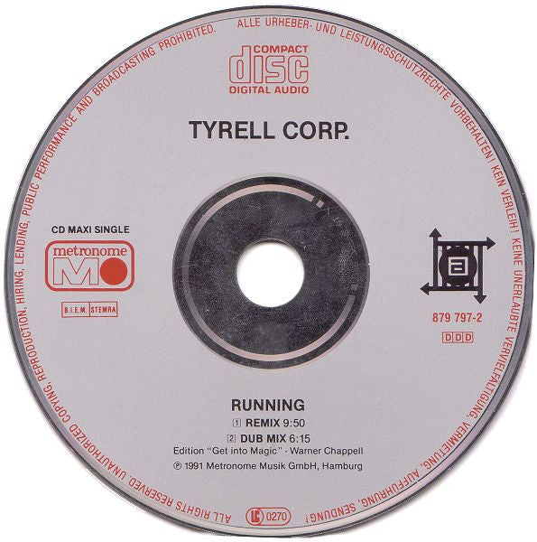 Tyrell Corp. : Running (Remix) (CD, Maxi)