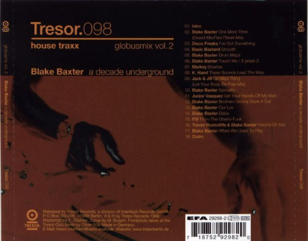 Blake Baxter : A Decade Underground (CD, Mixed)