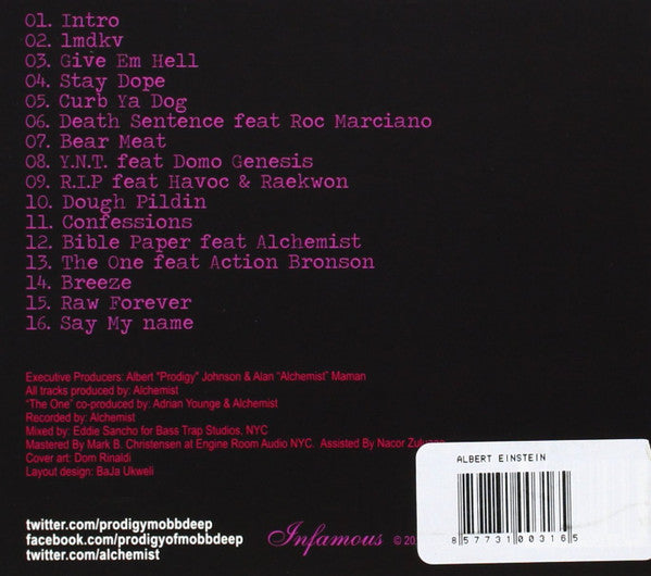Prodigy X Alchemist : Albert Einstein (CD, Album)
