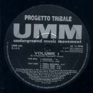 Progetto Tribale : Volume 1 (12")