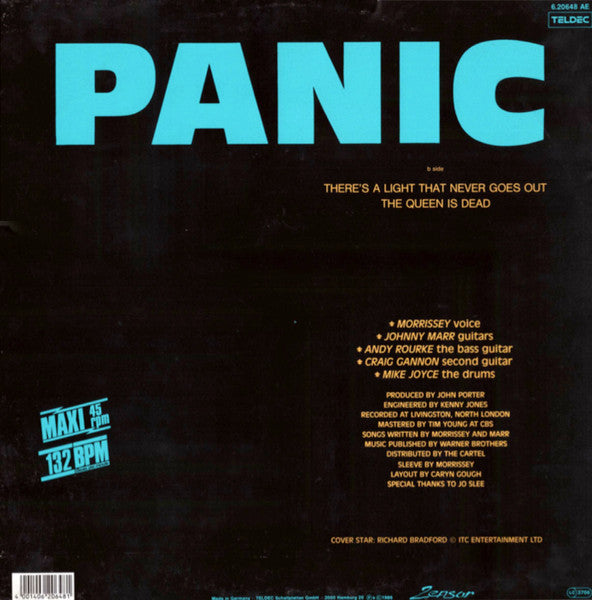 Smiths* : Panic (12", Maxi, Blu)