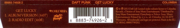 Daft Punk : Get Lucky (CD, Single)