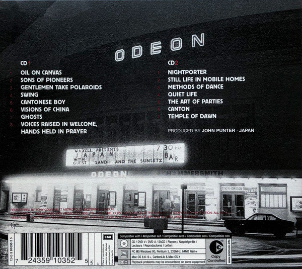Japan : Oil On Canvas (2xCD, Album, Copy Prot., RE, RM, Dig)