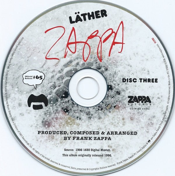 Frank Zappa : Läther (3xCD, Album, RE, RM, Dig)