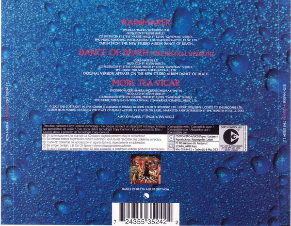 Iron Maiden : Rainmaker (CD, Maxi, Copy Prot.)
