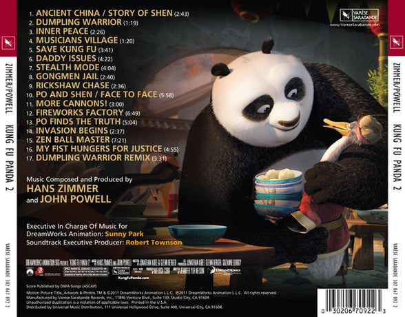 Hans Zimmer and John Powell : Kung Fu Panda 2 (Music From The Motion Picture) (CD, Album)