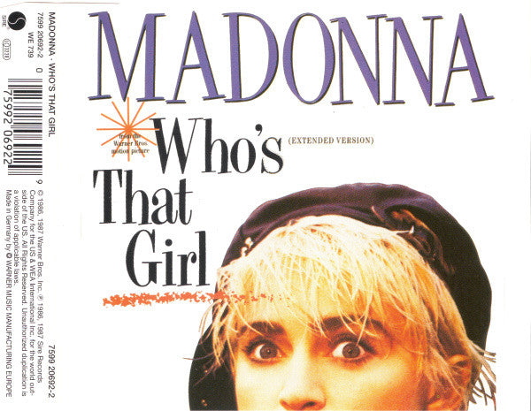 Madonna : Who's That Girl (Extended Version) (CD, Single, RE)