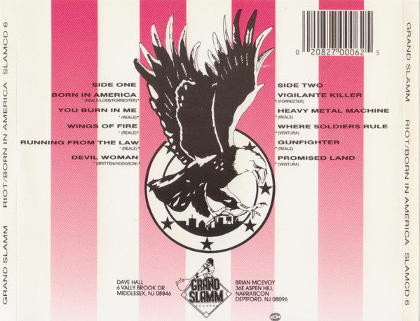 Riot (4) : Born In America (CD, Album, RE)