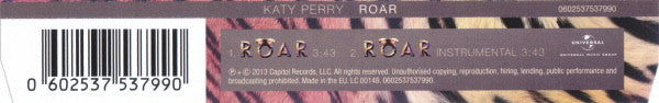 Katy Perry : Roar (CD, Single)