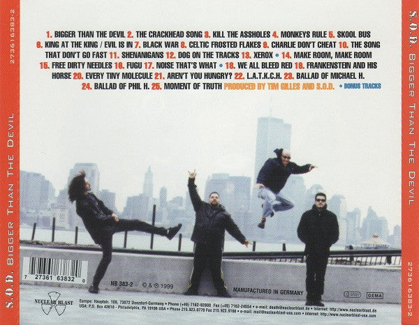 S.O.D.* : Bigger Than The Devil (CD, Album, O-c)