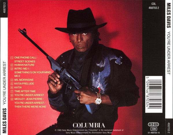 Miles Davis : You're Under Arrest (CD, Album, RE, RP)