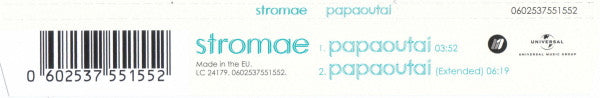 Stromae : Papaoutai (CD, Single)