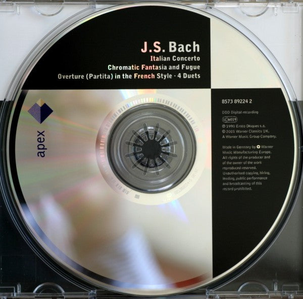 J.S. Bach*, Scott Ross (4) : Italian Concerto / Chromatic Fantasia And Fugue / Overture (Partita) In The French Style / 4 Duets (CD, Album, RE)