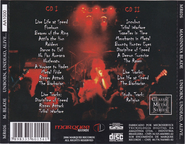 Maninnya Blade : Undead, Unborn, Alive... (2xCD, Comp)