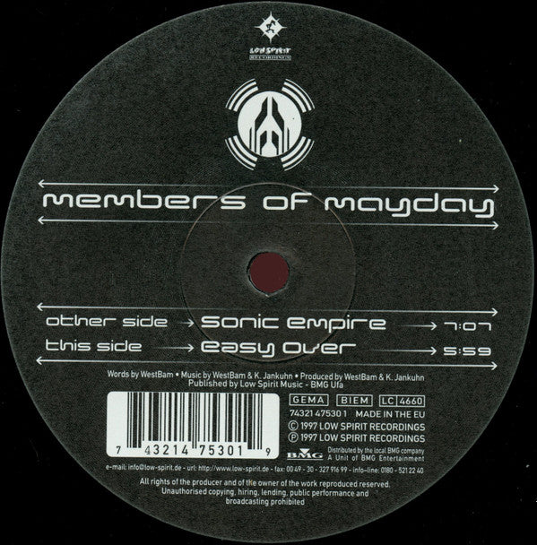Members Of Mayday : Sonic Empire (12&quot;)