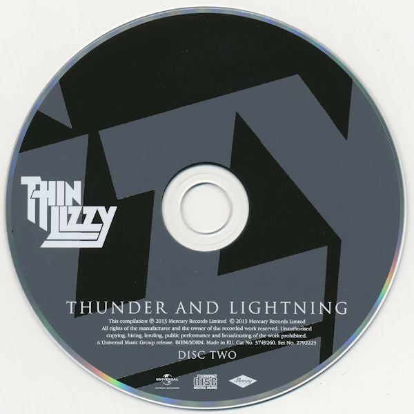 Thin Lizzy : Thunder And Lightning (CD, Album, RE + CD + Dlx, RM, Exp)