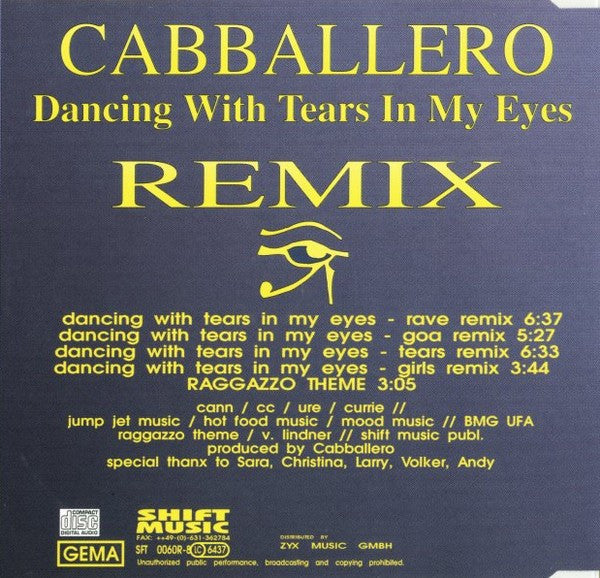 Cabballero : Dancing With Tears In My Eyes (Remix) (CD, Maxi)