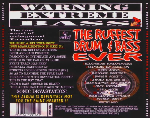 Various : The Ruffest Drum &amp; Bass Ever (The True Sound Of Underground London) (CD, Album, Comp)