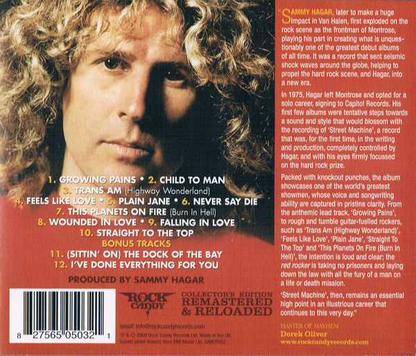 Sammy Hagar : Street Machine (CD, Album, RE, RM, Col)