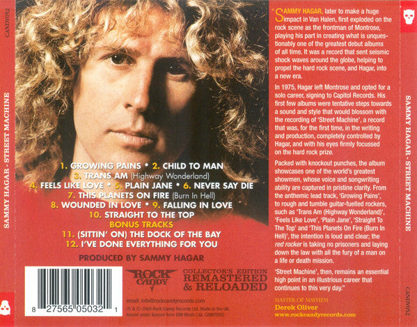 Sammy Hagar : Street Machine (CD, Album, RE, RM, Col)