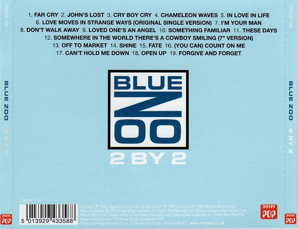 Blue Zoo : 2 By 2 (CD, Album, RE, RM)