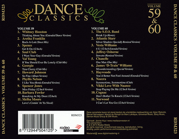 Various : Dance Classics Volume 59 &amp; 60 (2xCD, Comp)