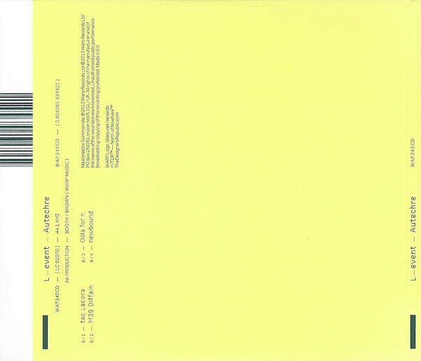 Autechre : L-event (CD, EP)