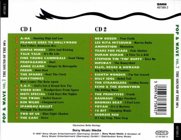 Various : Pop &amp; Wave Vol. 7 - The Sound Of The 80's (2xCD, Comp)