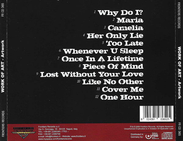 Work Of Art (2) : Artwork (CD, Album)