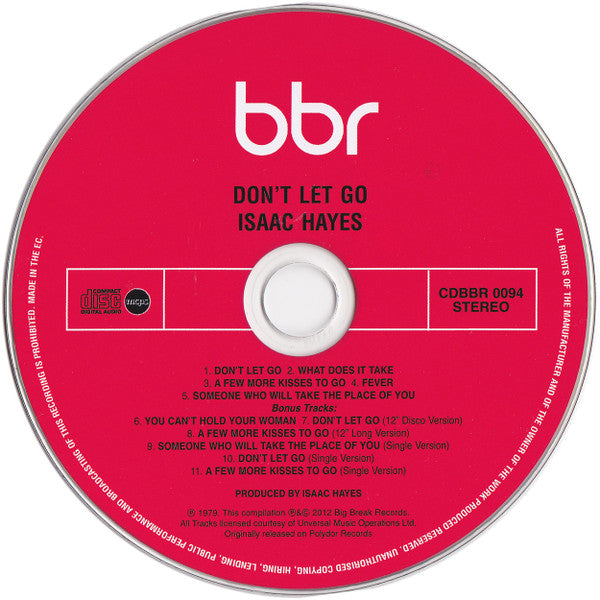Isaac Hayes : Don&#39;t Let Go (CD, Album, RE, RM)