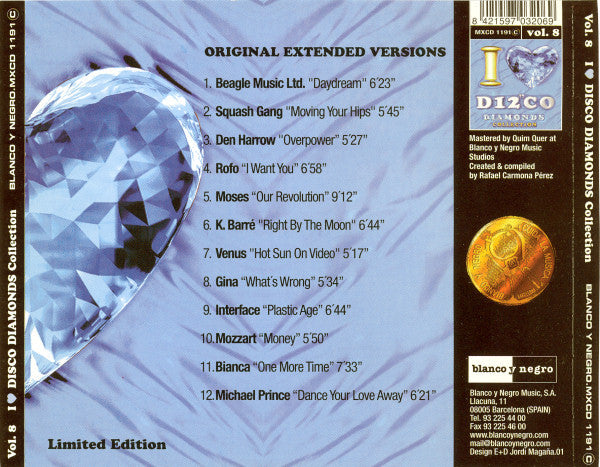 Various : I Love Disco Diamonds Collection Vol. 8 (CD, Comp, Ltd)