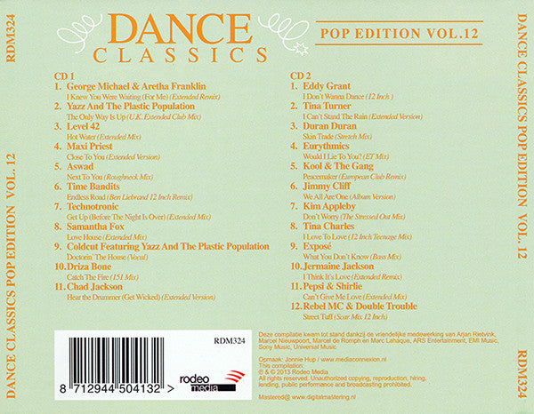 Various : Dance Classics - Pop Edition Vol. 12 (2xCD, Comp)