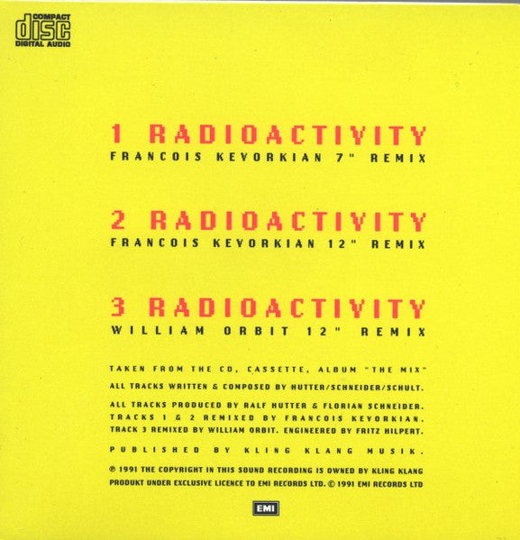 Kraftwerk : Radioactivity (CD, Single)