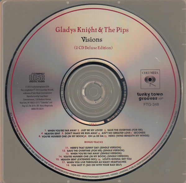 Gladys Knight &amp; The Pips* : Visions  (CD, Album, RE, RM + CD, Comp, RM + Dlx)